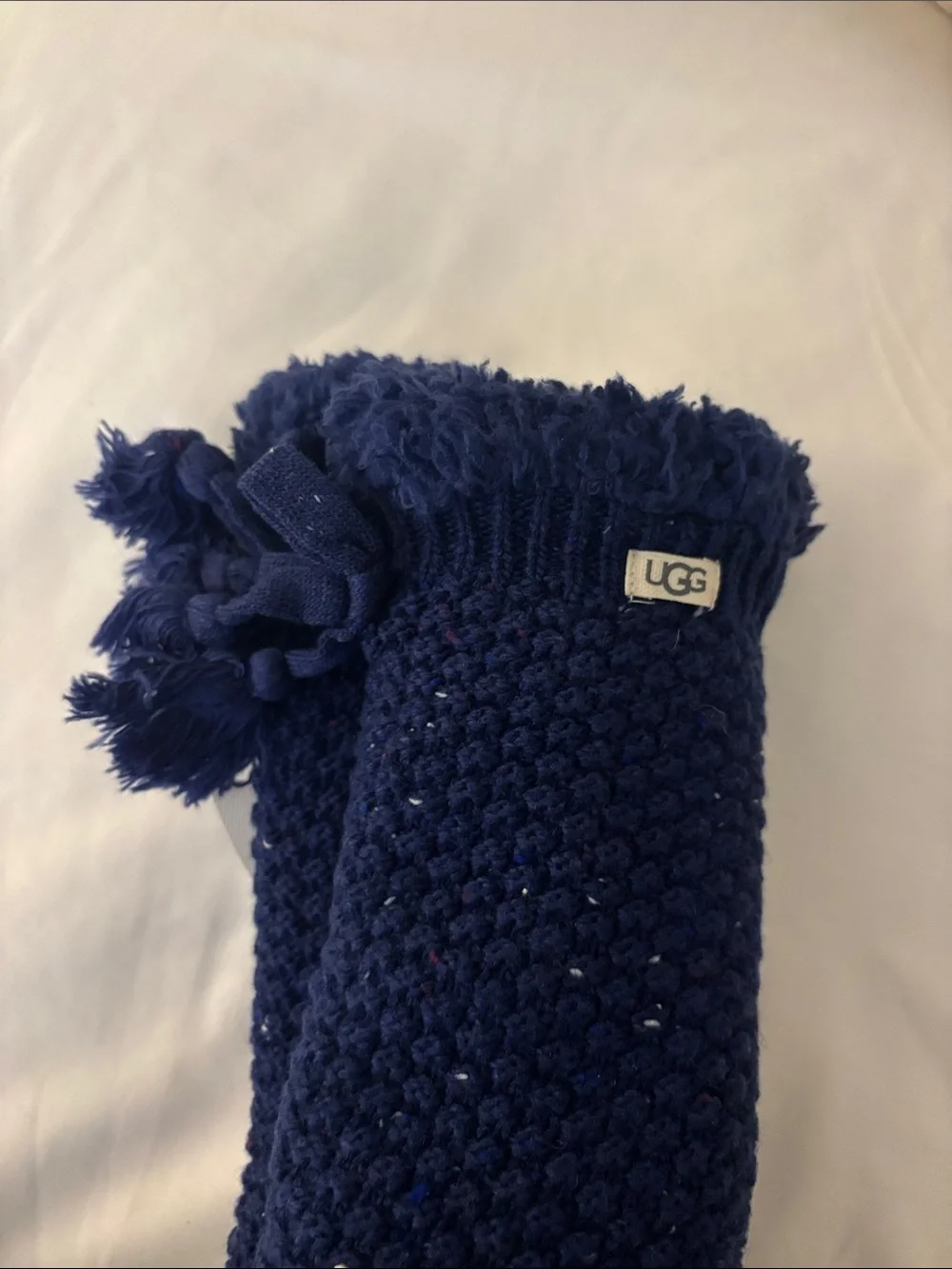 UGG Women’s Marlin Blue Fleece Lined Cozy Socks